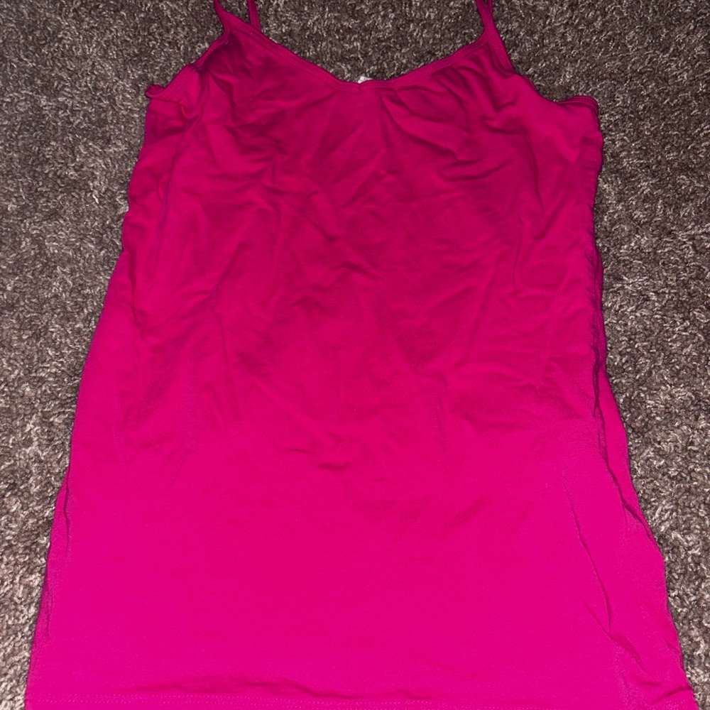 Forever 21 Pink Fitted Sleeveless Camisole